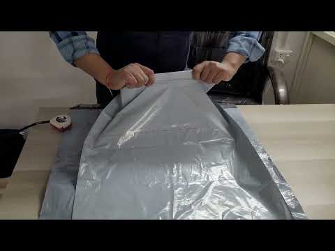 Ldpe plain plastic courier bags (20x23), readymade, 20x23 in...