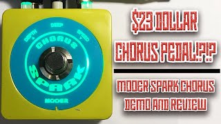 Video thumbnail for Mooer Spark Chorus Demo and Review | You Can Get This Pedal For $23! | Sweet 80s Analog Chorus! by Jake Tanis