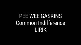 Download lagu Pee Wee Gaskins -Common Indifference Lirik mp3