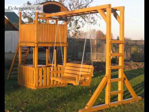 Schaukel aus Naturholz