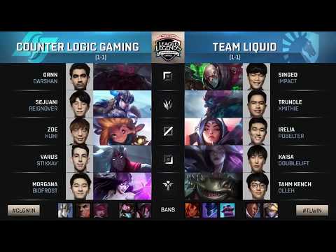 CLG (Stixxay Varus VS TL (Doublelift Kai'sa) Highlights   2018 NA LCS Summer W2D1
