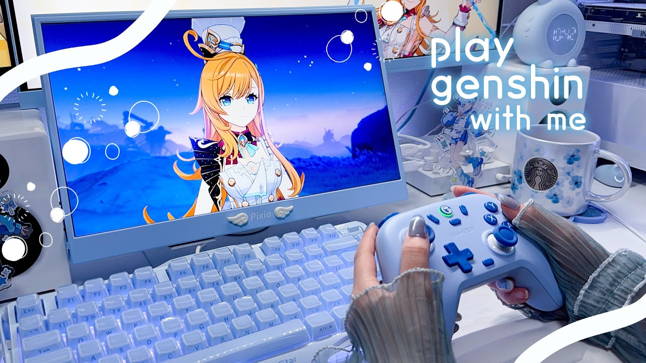 【play with me】🍰 原神 🍰/復刻中のエスコフィエとスカークと共に旅する【genshin impact】60 min of game play┊jp dub, Escoffier