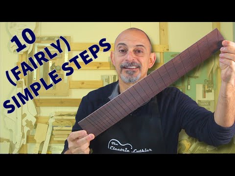 How to Slot a Multi-Scale (Fanned Fret) Fretboard, and get it right the first time