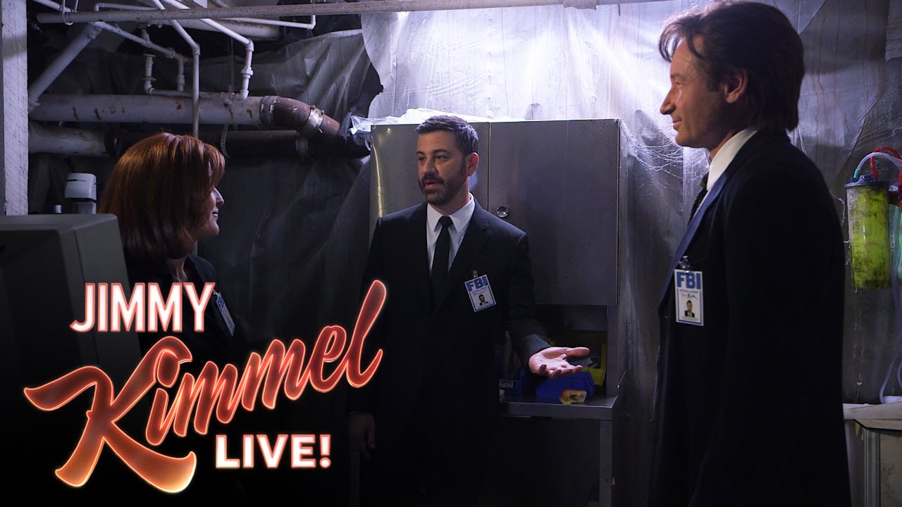 Mulder, Scully and Jimmy Kimmel in The X-Files - YouTube