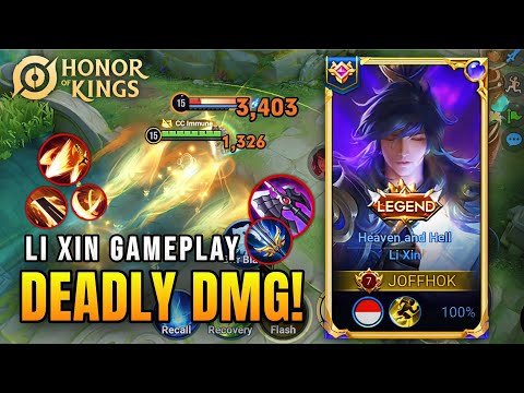 Li Xin 100% Outplay King! Insane Mechanics & Damage | Honor Of Kings #hokgameplay 