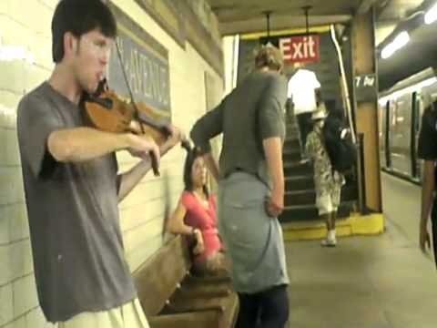 Tom Swafford - Violin - 7th Ave. Subway Station - Brooklyn, NY