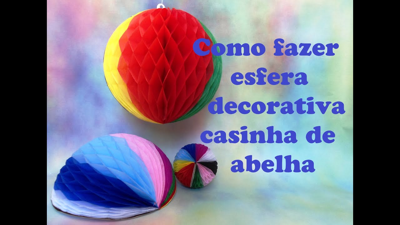 COMO FAZER BALÃO ESFÉRICO TIPO CASA DE ABELHA