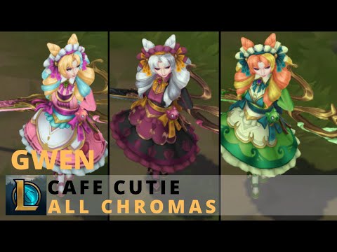 Cafe Cutie Gwen All Chromas - League of Legends