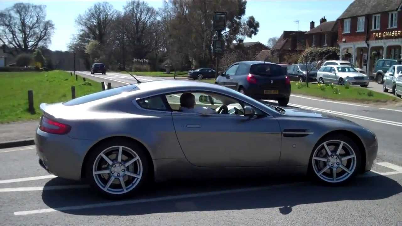 Aston Martin V8 Vantage sound, revs, ride and review!