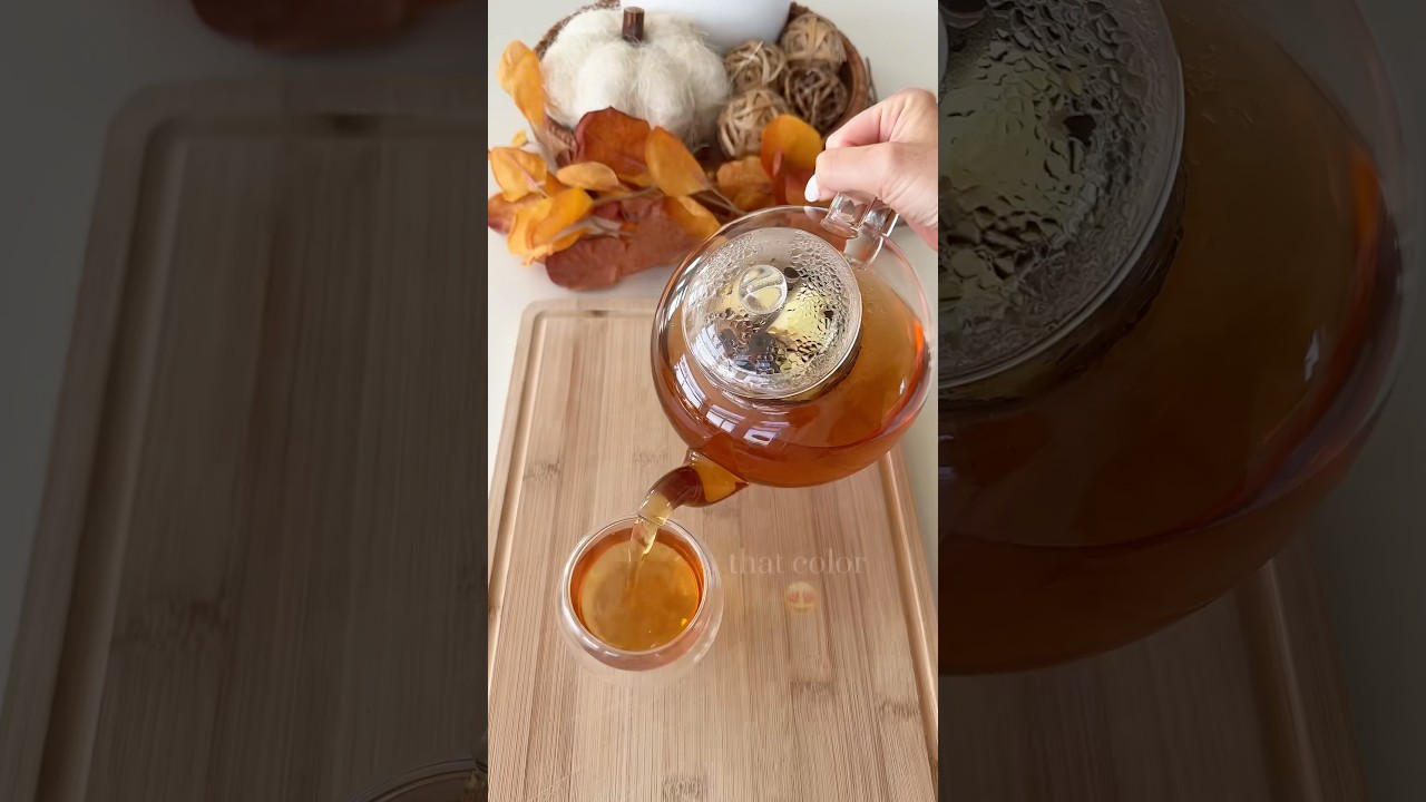 Homemade spiced apple tea ✨🍂🍎#tea #tearecipe #fallaesthetic #fallvibes #teatime #asmr