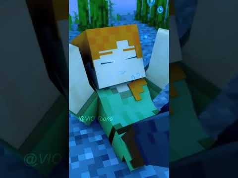 #8 - Alex fell into the water because of the zombie 😟 | #shorts #minecraft