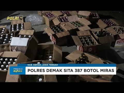 POLRES DEMAK GELAR RAZIA MIRAS