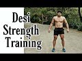 Desi Strength Training Without Equipments Ft Wrestler Sunny Joon