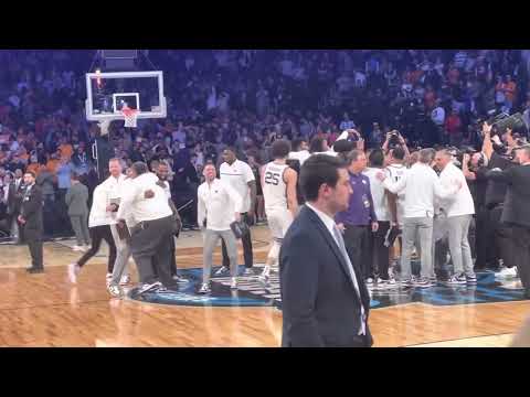 Kansas State celebrates Elite Eight appearance at center court