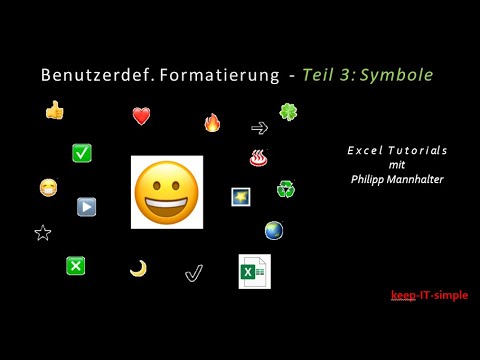benutzerdefinierte Formatierung in Excel - Teil 3: Symbole
