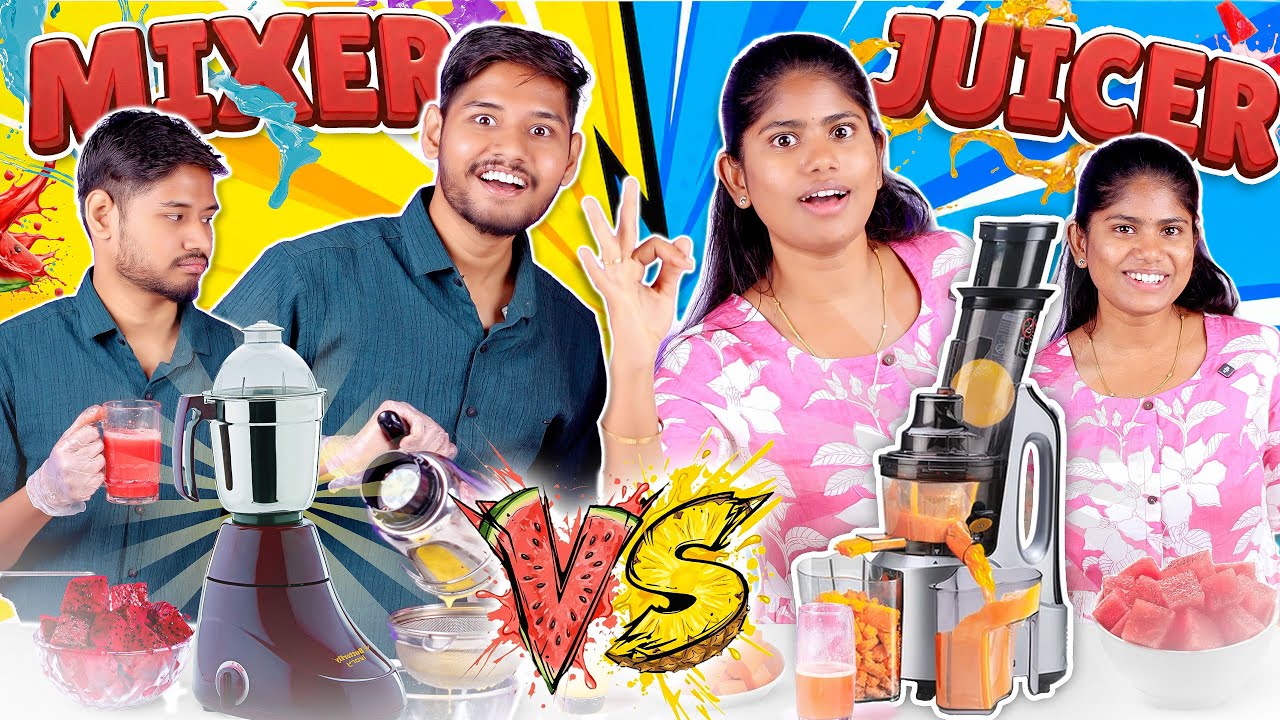 Mixi vs Slow Juicer – Which Gives The Real Pure🍎Juice? | Let’s Find Out!🔍👀