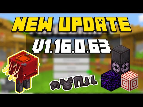 Minecraft PE 1.16.0.63 - BETA UPDATE - NEW THINGS AND NETHER UPDATE