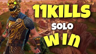 【Fortniteps4 】ソロ 11キルビクトリー！ ヌーブが可愛すぎたw