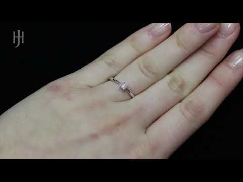 9ct W/G 0.25ct Princess Cut Diamond Engagement Ring - Hatton Jewellers London HJ349