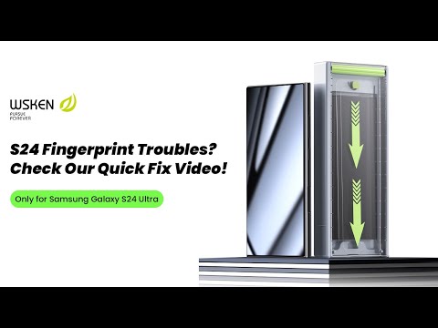 How to Make Samsung S24 S24 Ultra Fingerprint Work with Tempered Glass-WSKEN