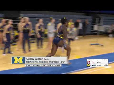 Gabby Wilson Vault Michigan vs Oklahoma 2023 9.900