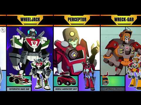 Every Autobots and Their Vehicle Modes in Transformers Animated #transformers #autobots