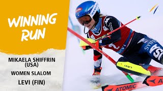 Šifrina uzvar Pasaules kausa sacensībās slalomā