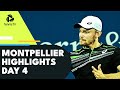 Goffin Battles Mannarino; Zverev, Gasquet & Monfils In Action | Montpellier Open Day 4 Highlights