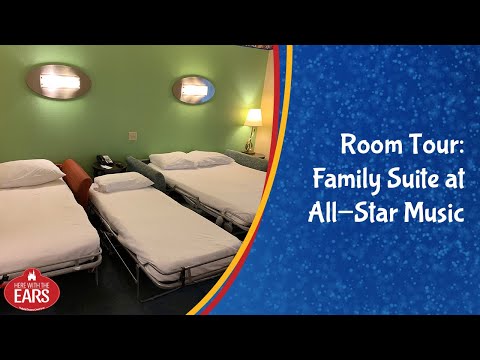 All-Star Music - Family Suite (not remodeled) - Room Tour Video