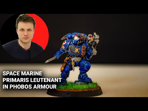 Space Marines Leutenant in Phobos armour Ultramarines Warhammer 40k