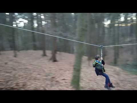 Unsere Seilrutsche im Peterwald