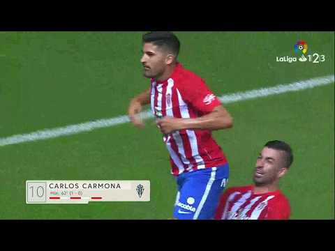 Carmona [1-0] - Jª2: Real Sporting - CD Lugo (esRadio Asturias)