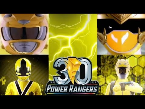 Forever Yellow Rangers Morphs (Mighty Morphin - Once & Always) 30th Anniversary