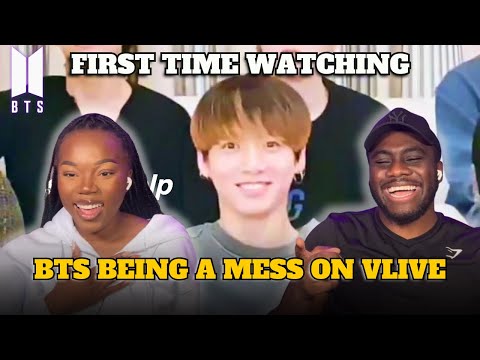 K-POP NEWBIES FIRST TIME WATCHING BTS (방탄소년단) BEING A MESS ON VLIVE!