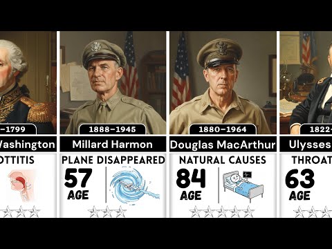 Death Causes of Greatest US Army Generals |Shocking Final Moments