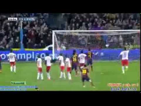 messi GOLAZO de tiro libre vs almeria 02-03-2014