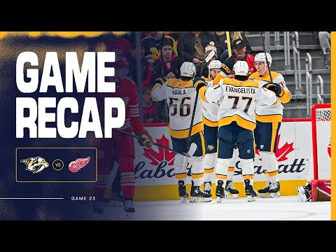 PREDS WIN: Game Highlights vs Detroit Red Wings