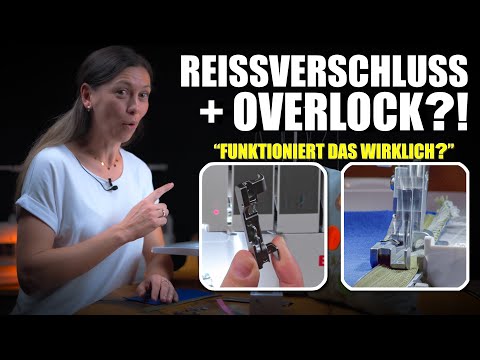 Reißverschluss mit der Overlock nähen - So geht's!