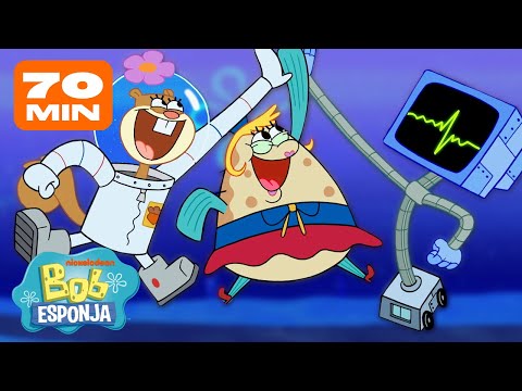 ¡Lo mejor de Arenita, Perlita y la Sra. Puff en Fondo de Bikini! | Bob Esponja