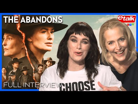 Lena Headey & Gillian Anderson need "booze & internet" for Western life | 'The Abandons' Interview
