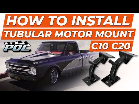 How to Install Tubular Motor Mounts 67-72 Chevy C10 C20 GMC C15 Truck Suburban
