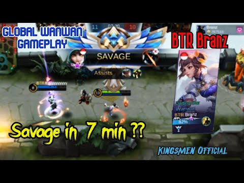 Wanwan Hero Savage Gameplay | BTR Branz | Mobile Legends Bang Bang | Savage | Kingsmen Official