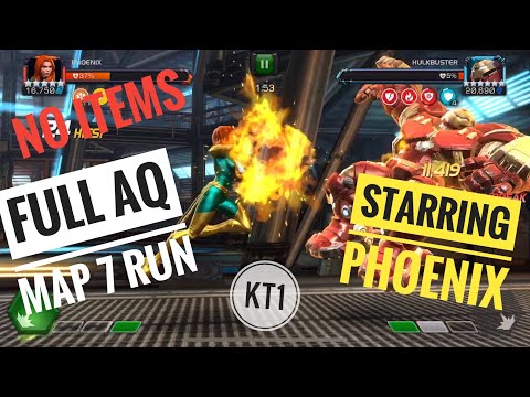 Full Aq Map 7 Run! No Items - Lots Of Phoenix Action + Some Emma Frost!