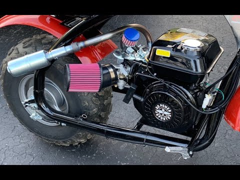 Stage one install on Coleman BT200x Mini bike