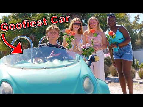 Delivering Roses In The Most Embarrassing Car!