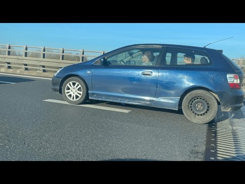 Pościg za hondą na autostradzie A1 w Gliwicach