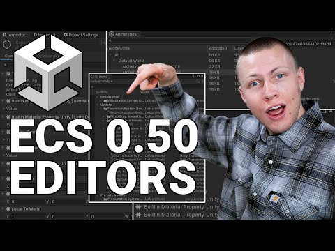ECS 0.50 AWESOME New Editor Windows - Unity DOTS Tutorial 2022