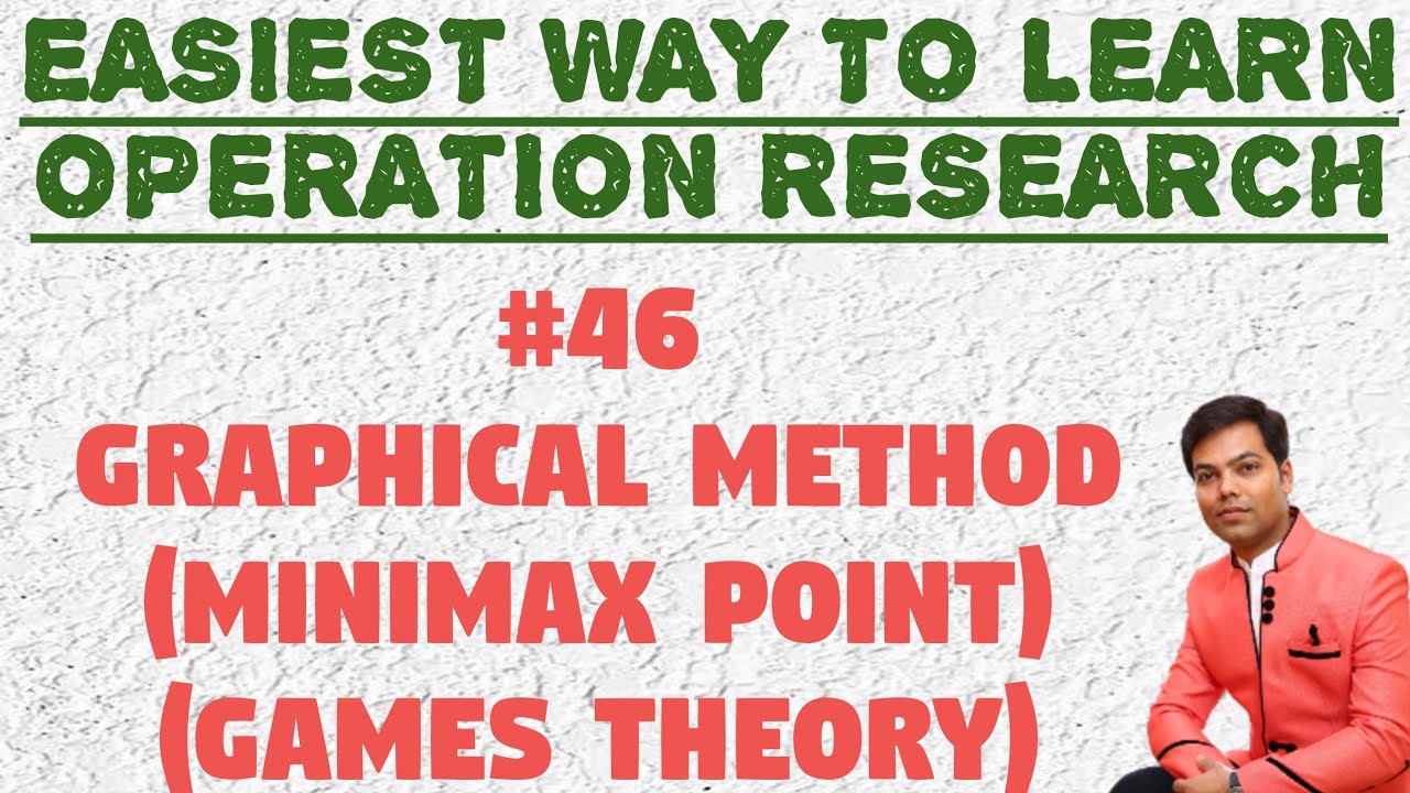 #46 Graphical Method in Games Theory (Minimax Point) in Hindi