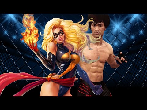 UFC4 | Bruce Lee vs Ms. Marvel (EA Sports UFC 4) wwe mma