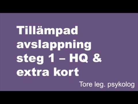 Tillämpad avslappning - extra kort och högre kvalitet - med psykolog Tore